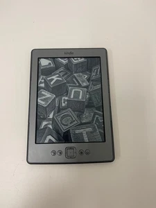 Amazon Kindle 4th Generation D01100 Wi-Fi 6 Inch E-Book Reader Black - Afbeelding 1 van 3
