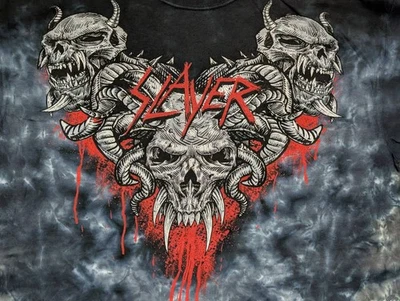 Liquid Blue 男式 T 恤扎染杀手 Hell Awaits XL #3713 全新无标签 — 第 1/4 张图片