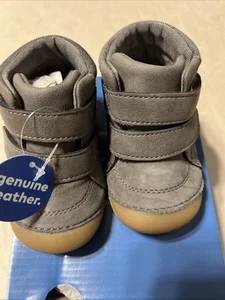 Stride Rite SM Martin BB033603 Toddler US 4M Gray Leather Casual Shoes ZOGG686 - Picture 1 of 5