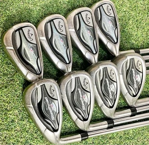Callaway Steelhead XR Iron Set 8pcs 5–SW NS950GH Steel Shaft S Flex LH Left - Picture 1 of 7