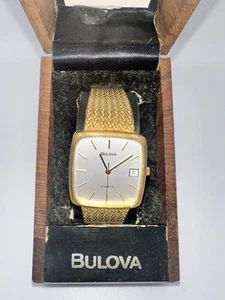 Vintage Bulova 795164 Gold Mens Watch - Picture 1 of 8