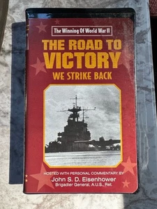 The Road to Victory We Strike Back 1942-1943 VHS Hosted by John Eisenhower  - Picture 1 of 3