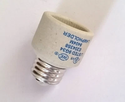 SATCO 92-324 Medium To Medium E26 Porcelain Socket 1" Extender 660W-250V - Image 1 of 4