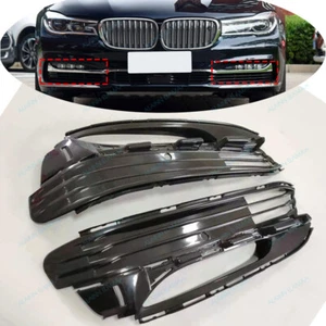 L&R Front Bumper Side Fog Light Cover Grille For BMW 7' 740 750 G12 2016-2020 - Picture 1 of 7