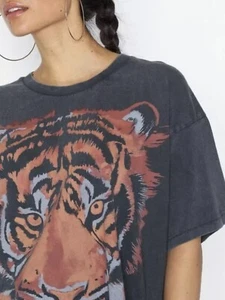 Wrangler Free People Graphic Tiger Tee T-Shirt Cotton - Picture 1 of 7