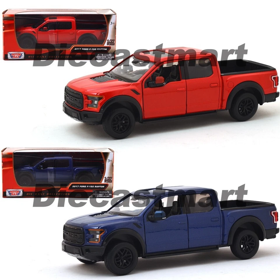 Литой синий/красный пикап Ford F-150 Raptor 2017 Motor Max 1:24 79344 1:27 - Изображение 1 из 4
