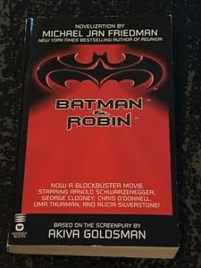 BATMAN & ROBIN by Michael Jan Friedman (Paperback, 1997) NOVELIZATION OF MOVIE - Picture 1 of 2