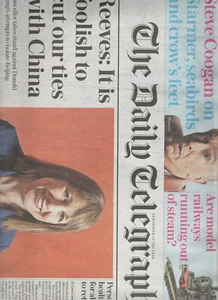 Daily Telegraph April 19 2025 Rachel Reeves Wes Streeting Donald Trump - Imagen 1 de 2