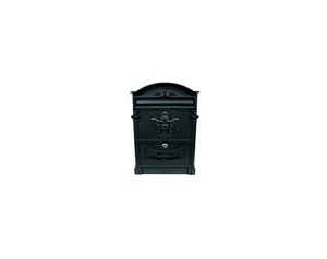 Cassetta Postale In Alluminio "Regia" Ghisa Nero 25,5x8,5x41H - Foto 1 di 6
