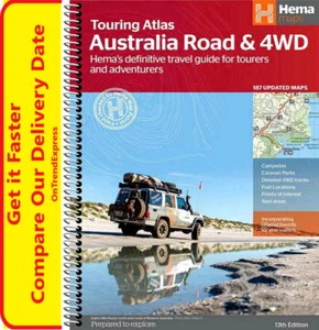 Australia Road & 4WD Touring Atlas 13th Edition 187 Maps HEMA Spiral NEW - Bild 1 von 7