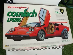 FUJIMI LAMBORGHINI COUNTACH LP500S KIT AUTO MASSSTAB 1:16 NEU ALTER LAGER VERPACKT - Bild 1 von 9