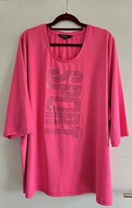 Ulla Popken, Shirt mit Print Damen, Pink, 3/4 Arm, Gr. 62/64, Basic UVP40€ - Bild 1 von 13