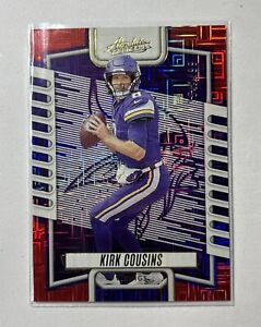 2023 Panini Absolute Football Kirk Cousins Red Squares #354/499 Vikings SP Card