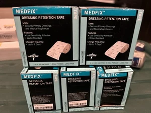 5 NEW Rolls Medline MEDFIX DRESSING RETENTION TAPE -  2" x 11 Yards - MSC4002 - Picture 1 of 4