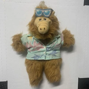 Vintage 1988 ALF Alien Plush Hand Puppet Doll Hawaiian Shirt 80s TV Toy - Picture 1 of 5