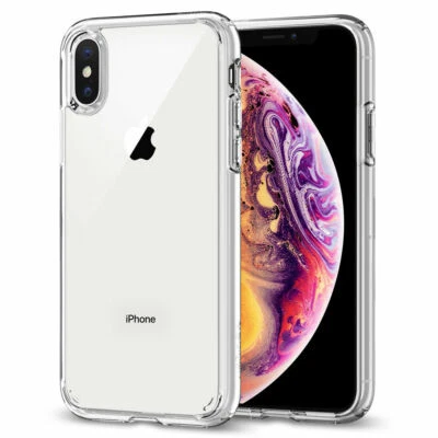 Trident Transparent Clear Hybrid Case Impact Resistant Cover for iPhone XS/X - Image 1 of 4