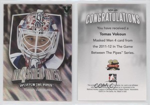 2011-12 ITG Between the Pipes Silver 14-15 Ultimate Vault Emerald Tomas Vokoun