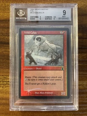 MTG✨WILD COLOS FOIL✨Urza’s Destiny BGS QUAD 9’s+ MINT Common Creature POP 3 ! - Image 1 of 2