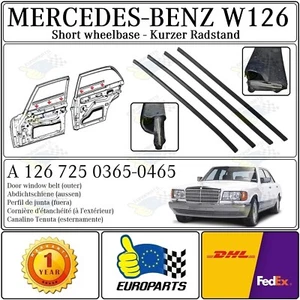 MERCEDES-BENZ W126 (1979-1991) ABDICHTSCHIENE AUSSEN VORDERE UND HINTERE TÜREN - Bild 1 von 7