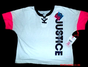 GIRL'S JUSTICE MULTICOLOR SHORT SLEEVE T-SHIRT SIZE LARGE 12 / 14~NWT - Picture 1 of 2