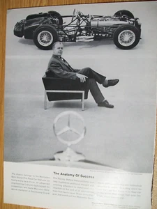1962 62 Mercedes-Benz magazine car ad -"The Anatomy of Success" - Bild 1 von 1