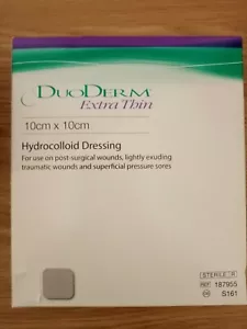 3 Duoderm Extra Thin Dressings 10cm x 10cm BEST DEAL ON EBAY-NO RES BARGAIN BUY! - Picture 1 of 2