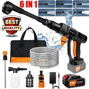 6 IN 1 21V Battery Cordless Brushless Hydroshot Pressure Cleaner 54 bar 3Ah - Picture 1 of 8