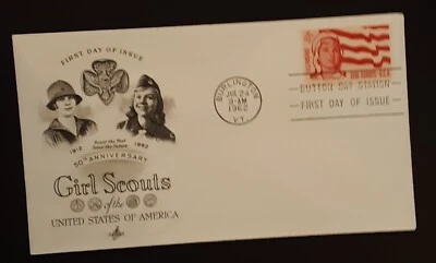GIRL SCOUTS of AMERICA, 1962, 50th Anniversary, First Day of Issue - Image 1 of 2