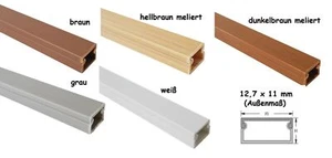 Canal de cable 1m 12,7x11mm autoadhesivo diferentes colores (conector disponible) - Imagen 1 de 12