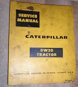 CAT Caterpillar DW20 Traktor Service Manual 57C1-up 67C1-up 87E1-up und 88E1-up - Bild 1 von 8