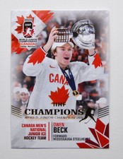 2023 BY Cards IIHF World Junior Championship Canada #11 Owen Beck