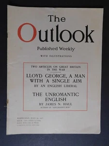 Seltene WWI Ära "The Outlook" Juli 18 1917 "The Unromantic English" 36pgs. - Bild 1 von 6