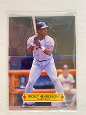 1988 Donruss Leaf All-Stars Pop-Ups Rickey Henderson New York Yankees HOF 1987