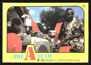 1983 The A-Team Monty Album Stickers #19 Sticker 19
