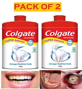 Colgate Cavity Toothpowder For Stronger Healtier teeth 200g PACK OF 2 - Picture 1 of 4