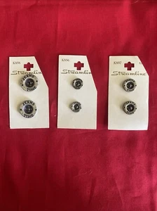 6 Streamline Jeans Time Buttons 3 Sizes K 856-857 Made In Italy - Picture 1 of 2