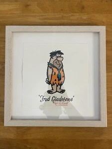 Fred Flinstone enmarcado Ed Benedict diseño artístico años 90 Los Picapiedra - Imagen 1 de 4