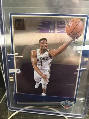 Zion Wiamson l2020-2021 Clearly Donruss gold #7 2-Year RC New Orleans basketball - Image 1 of 4