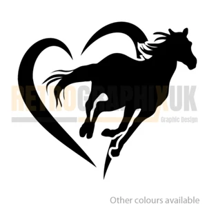 Horse Pony Equine Sticker graphics for walls laptops vans cars 150mm wide HRS 3- - Picture 1 of 4