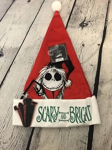 Cappello Babbo Natale nuovo Nightmare Before Christmas spaventoso e luminoso nuovo con etichetta - Foto 1 di 2