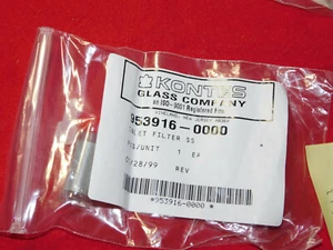 Kontes Edelstahl-Einlassfilter; 953916-0000 - Bild 1 von 6