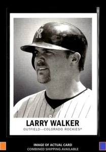 2003 Leaf #20 Larry Walker 60 Colorado Rockies Sample Rare - Picture 1 of 2