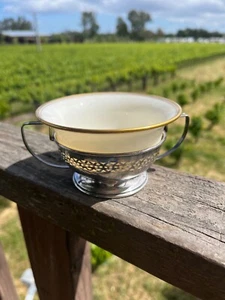 Intestino porta zuppa Lenox in argento sterling - Foto 1 di 7
