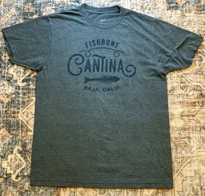 Sonoma Men's Size Medium Fishbone Cantina Blue Tshirt - Picture 1 of 6