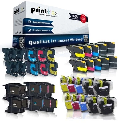 10x XL Patronen für Brother LC 12E 22E 123 LC223 970 980 985 1000-1240 3213 3219 - Bild 1 von 4