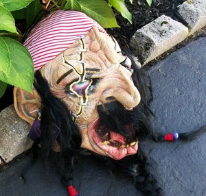 Don Post UGLY SCARY PIRATE Halloween Maske Large Oversized NEU mit Etikett - Bild 1 von 6