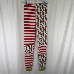 Hanna Anderson The Grinch Pajama Pants Girls 14 Red White Striped Organic Cotton - Picture 1 of 9