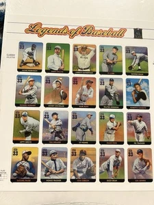 Legends Of Baseball Sheet Of 20. .33 Stamps - Picture 1 of 4