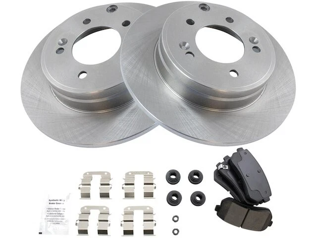 Kit de pastillas de freno trasero y rotor TRQ 59SR14S para Kia Cadenza 2014-2016 Foto 1 de 1