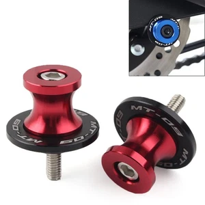 6MM CNC Schwingenspulen Slider für YAMAHA MT-09 2013-2022 Motorrad Rot - Bild 1 von 7